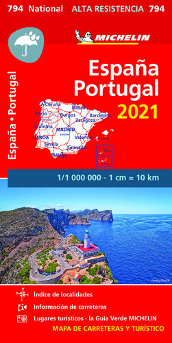 MAPA NACIONAL ESPAÑA - PORTUGAL 2021 
