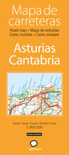 MAPA DE CARRETERAS DE ASTURIAS Y CANTABRIA