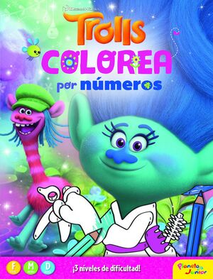 TROLLS. COLOREA POR NÚMEROS