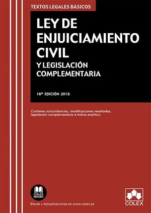 LEY DE ENJUICIAMIENTO CIVIL Y LEGISLACIÓN COMPLEMENTARIA