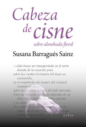 CABEZA DE CISNE SOBRE ALMOHADA FLORAL