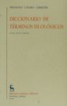 DICCIONARIO TERMINOS FILOLOGICOS