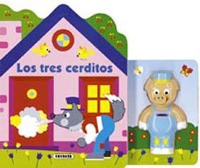 LOS TRES CERDITOS, CASITAS CON MUÑECO