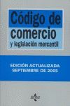 CÓDIGO DE COMERCIO Y LEGISLACIÓN MERCANTIL