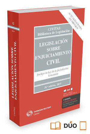 LEGISLACIÓN SOBRE ENJUICIAMIENTO CIVIL (PAPEL + E-BOOK)