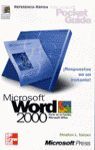 MICROSOFT WORD 2000. REFERENCIA RÁPIDA