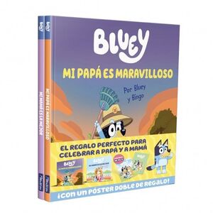 BLUEY. UN CUENTO - ¡PAPÁ Y MAMÁ SON GENIALES! PACK CON DOS LIBROS DE BLUEY PARA