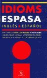 IDIOMS ESPASA INGLÉS-ESPAÑOL