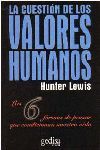 LA CUESTIÓN DE LOS VALORES HUMANOS