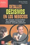 DETALLES DECISIVOS EN LOS NEGOCIOS