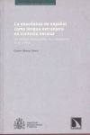 LA ENSEÑANZA DEL ESPAÑOL COMO LENGUA EXTRANJERA EN CONTEXTO ESCOLAR