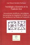 TECNOLOGÍA Y ECONOMÍA EN LA TRADICIÓN ORAL