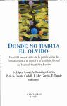 DONDE NO HABITA EL OLVIDO