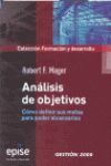 ANÁLISIS DE OBJETIVOS