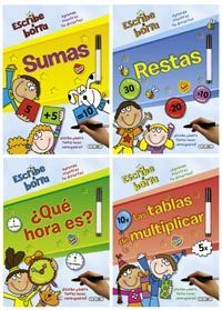 ESCRIBE Y BORRA (4 TÍTULOS)