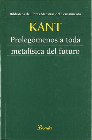 PROLEGOMENOS A TODA METAFISICA DEL FUTURO