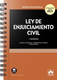 LEY DE ENJUICIAMIENTO CIVIL (ENCUADERNACIÓN CON ESPIRAL)