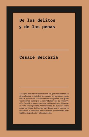 DE LOS DELITOS Y DE LAS PENAS